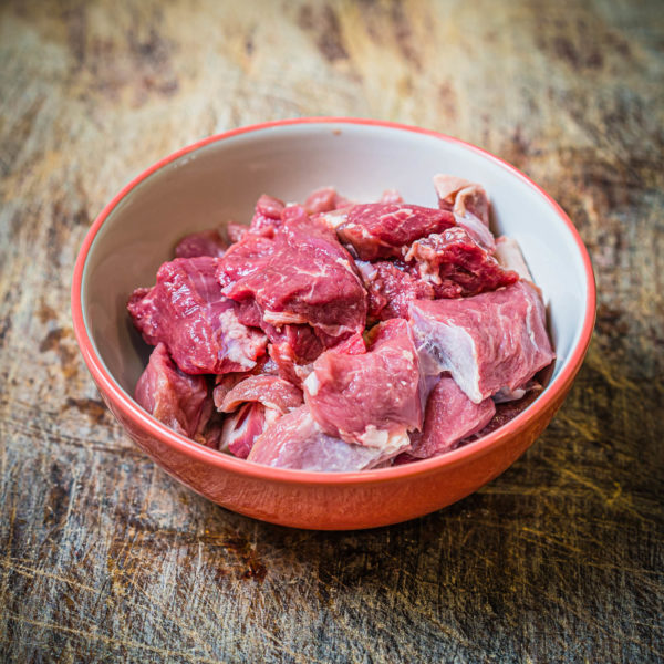 Organic home bred diced lamb
